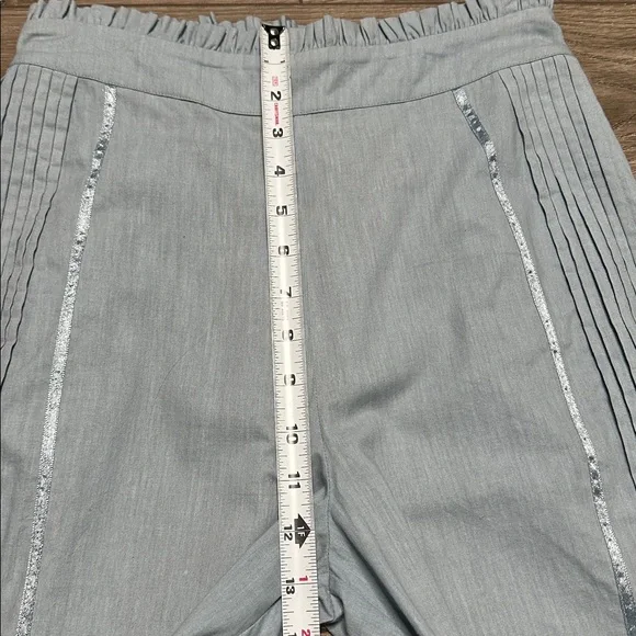 Free People × Nigel Preston Wide Flare Trousers High Rise Light Blue Size XS - Picture 12 of 15